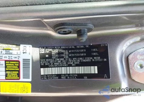 2018 Toyota Sienna Se 8 Passenger from USA, damaged, VIN 5TDXZ3DC3JS914963